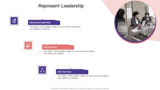 Represent Leadership In Powerpoint And Google Slides Cpb