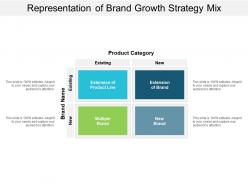 Representation of brand growth strategy mix