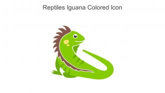 Reptiles Iguana Colored Icon In Powerpoint Pptx Png And Editable Eps Format