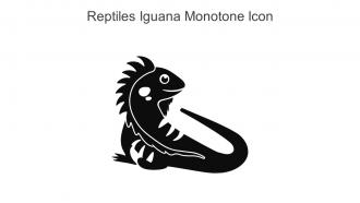 Reptiles Iguana Monotone Icon In Powerpoint Pptx Png And Editable Eps Format