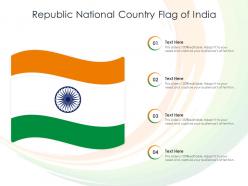 Republic national country flag of india