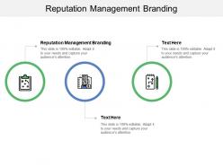 Reputation management branding ppt powerpoint presentation infographics information cpb