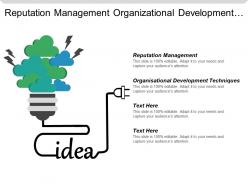 Reputation management organizational development techniques examples goals employees cpb