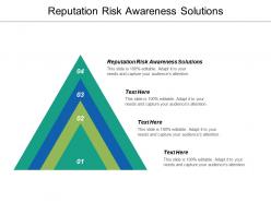 Reputation risk awareness solutions ppt powerpoint presentation ideas slideshow cpb
