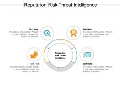 Reputation risk threat intelligence ppt powerpoint presentation gallery maker cpb