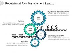 Reputational risk management lead management ppt business sales cpb
