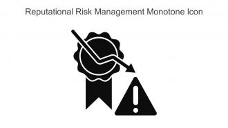 Reputational Risk Management Monotone Icon In Powerpoint Pptx Png And Editable Eps Format