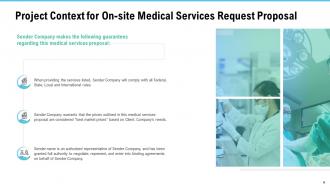 Request for on site medical services powerpoint presentation slides