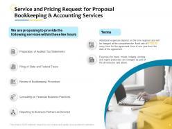 Request for proposal bookkeeping and accounting services powerpoint presentation slides