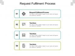 Request fulfilment process ppt powerpoint presentation ideas vector cpb