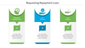 Requesting repayment loan ppt powerpoint presentation show sample cpb