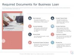 Required documents for business loan ppt powerpoint presentation professional