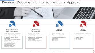 Required Documents List For Business Loan Approval