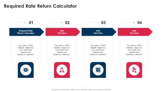 Required Rate Return Calculator In Powerpoint And Google Slides Cpb