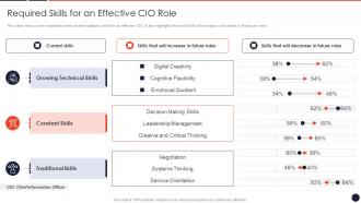 Required Skills For An Effective Cio Role Cio Transition Technology Strategy Organization