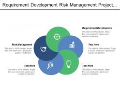 Requirement development risk management project planning financial planning process