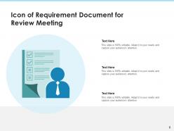 Requirement Icon Organization Planning Gear Production Business Document
