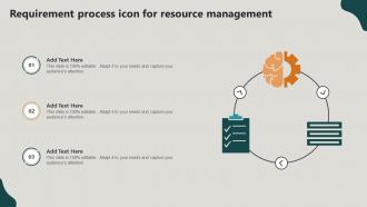 Requirement Process Icon For Resource Management