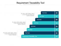 Requirement traceability tool ppt powerpoint outline smartart cpb