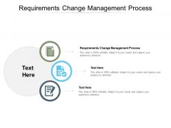 Requirements change management process ppt powerpoint clipart cpb