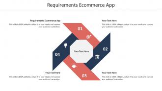 Requirements ecommerce app ppt powerpoint presentation icon guide cpb