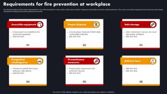 Requirements For Fire Prevention At Workplace