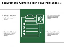 Requirements gathering icon powerpoint slides template