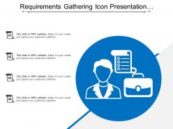 Requirements gathering icon presentation backgrounds