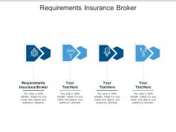 Requirements insurance broker ppt powerpoint presentation model examples cpb