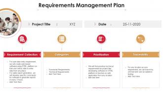 Requirements management plan project analysis templates bundle ppt portrait