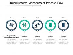 Requirements management process flow ppt powerpoint presentation infographic template grid cpb