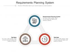 Requirements planning system ppt powerpoint presentation infographic template guidelines cpb