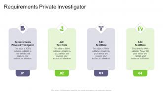 Requirements Private Investigator In Powerpoint And Google Slides Cpb