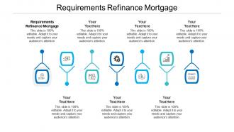 Requirements refinance mortgage ppt powerpoint presentation gallery background cpb