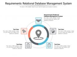 Requirements relational database management system ppt powerpoint presentation slides cpb