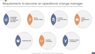 Requirements To Become An Operational Transformation Initiatives CM SS V