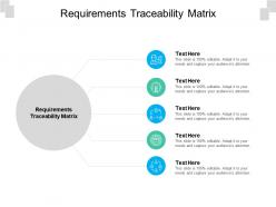 Requirements traceability matrix ppt powerpoint ideas topics cpb