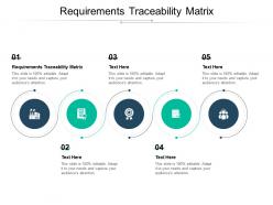 Requirements traceability matrix ppt powerpoint presentation file graphics download cpb