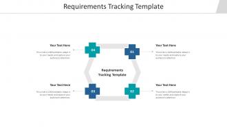 Requirements tracking template ppt powerpoint presentation inspiration design templates cpb