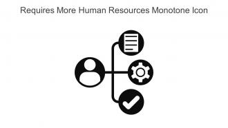 Requires More Human Resources Monotone Icon In Powerpoint Pptx Png And Editable Eps Format