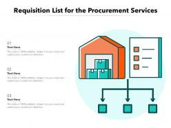Requisition List For The Procurement Services