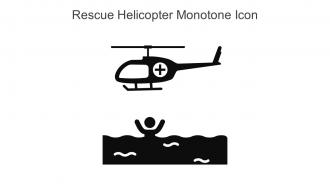 Rescue Helicopter Monotone Icon In Powerpoint Pptx Png And Editable Eps Format