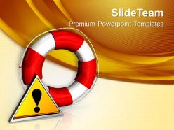 Rescue icon attention business powerpoint templates ppt themes and graphics 0113