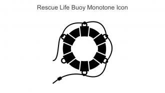 Rescue Life Buoy Monotone Icon In Powerpoint Pptx Png And Editable Eps Format