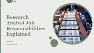 Research Analyst Job Responsibilities Explained PPT Demonstration AT