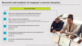 Research And Analysis Of Companys Current Situation Public Relations Strategy SS V