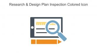 Research And Design Plan Inspection Colored Icon In Powerpoint Pptx Png And Editable Eps Format