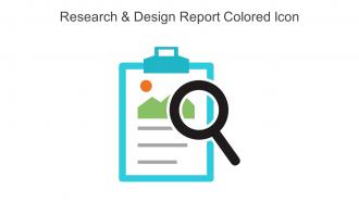 Research And Design Report Colored Icon In Powerpoint Pptx Png And Editable Eps Format