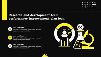 Research And Development Team Performance Improvement Plan Icon