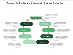 Research audience channel options establish objective social networking
